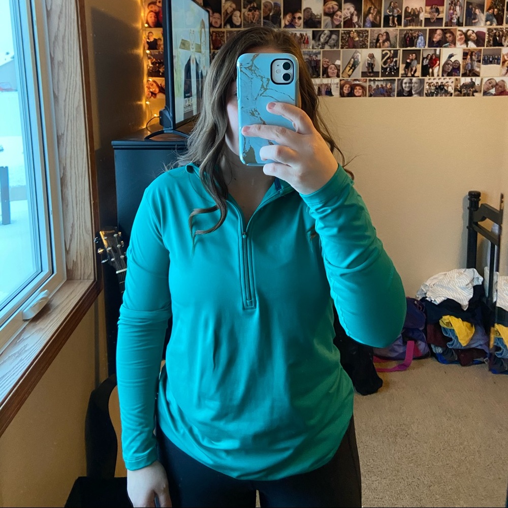 Blue nike quarter zip